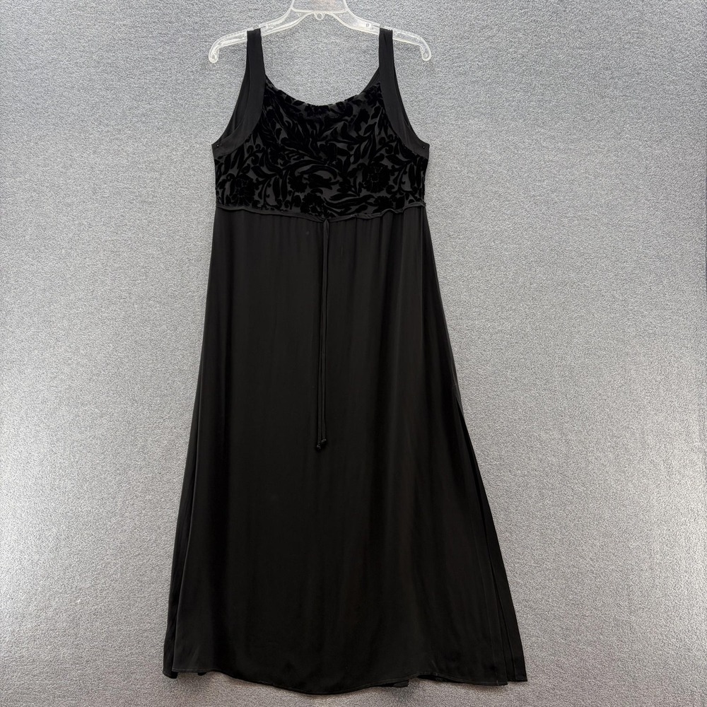 Tea Scones By Neil David Dress Small Black Velvet Burnout Semi Sheer Goth Slip
